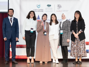 Arabic Debate team with their medals